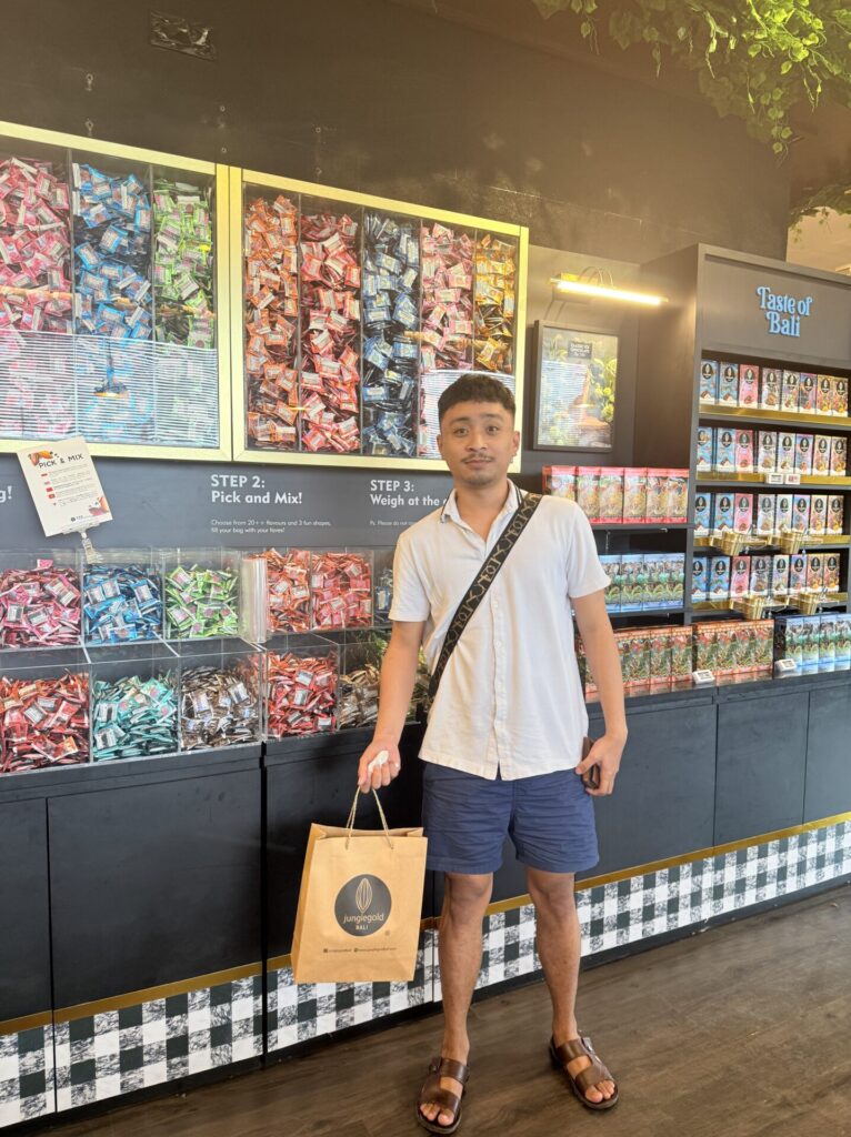 Buying Chocolates in Bali Chocolate Factory